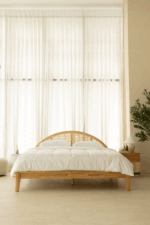 Soft Arch Rattan Headboard - Image 10