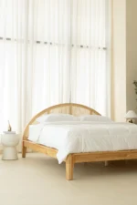 Soft Arch Rattan Headboard - Image 3
