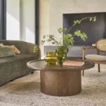 table de salon ronde mindi massif