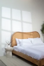 Béryl Rattan Mango Wood Bed - Image 5