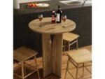 Table haute en bois massif 