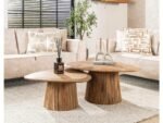 lot de 2 tables basses en bois de