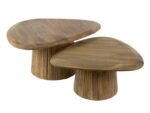 lot de 2 tables basses en bois de - Image 3