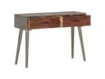 Table console en bois massif de