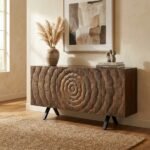 Buffet 3 portes bois massif de 33 - Image 2