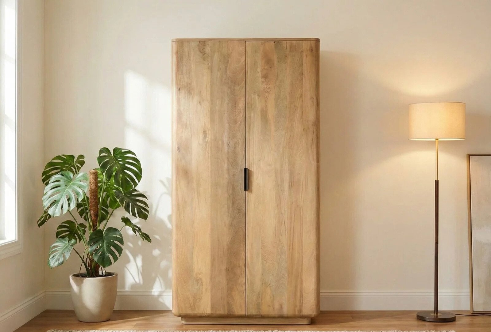 Armoire en bois de manguier naturel Armoire en bois de manguier naturel