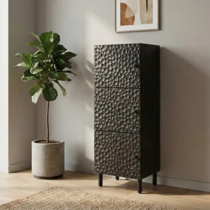 Buffet haut en bois de manguier