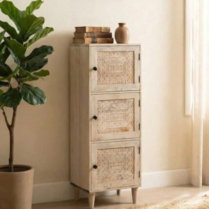 Highboard en bois massif de