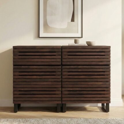 Buffet industriel en bois de