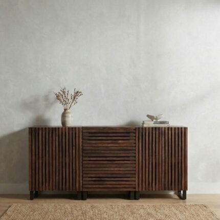 Buffet industriel en bois de 12