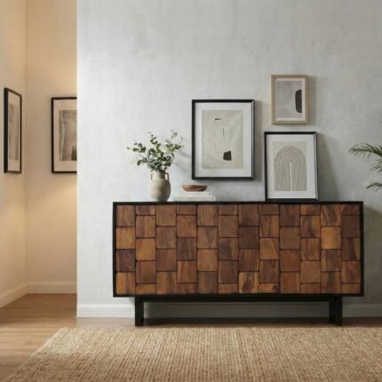 Buffet contemporain en bois de