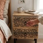 Table de chevet en bois de - Image 2