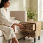 Table de chevet en bois de - Image 3