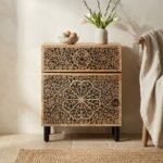 Table de chevet en bois de manguier - Image 3