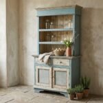 Vintage Blue & Cream Painted