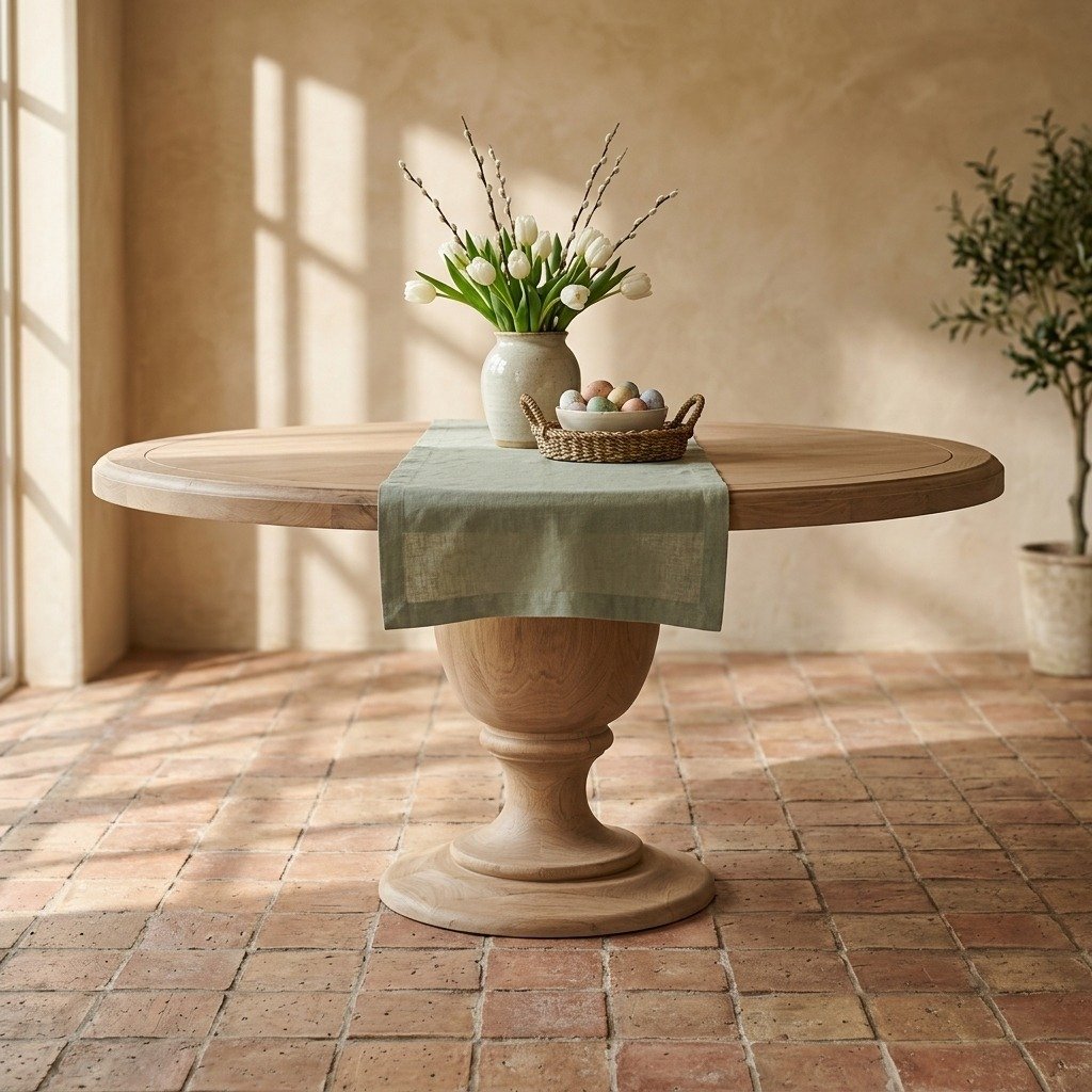 162cm White Cedar Dining Table 162cm White Cedar Dining Table