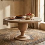 162cm White Cedar Dining Table - Image 2