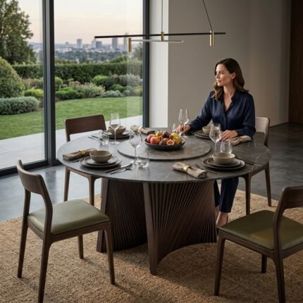 Shell Plus Designer Dining Table-2