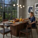 Table de salle à manger en bois - Image 2