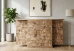 Meuble bar en bois de manguier