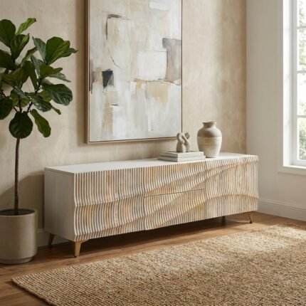 Meuble TV rectangulaire en bois