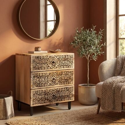 Table de chevet en bois de- 45
