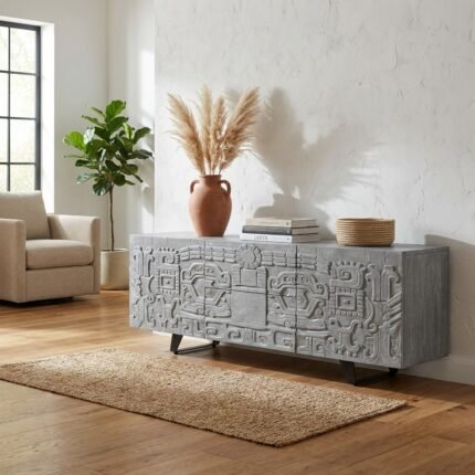 Meuble TV rectangulaire en bois