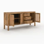 Buffet en cannage en bois - Image 3