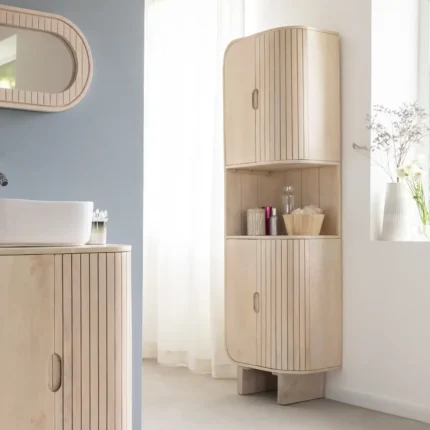 Colonne en bois de manguier