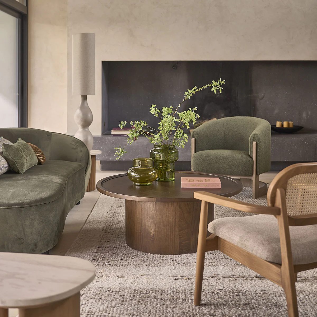 table de salon ronde mindi massif - Image 2