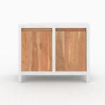 Petit buffet blanc en bois - Image 5