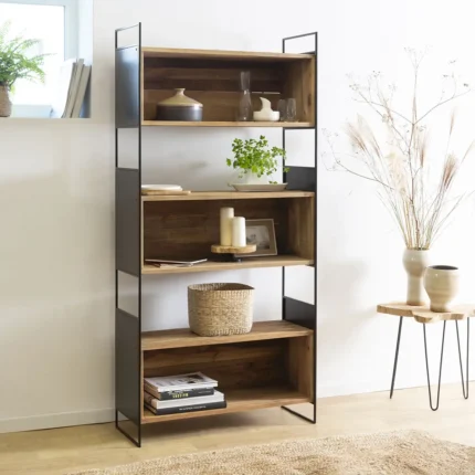 Bibliothèque en bois recyclé