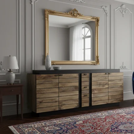 grand buffet en bois de manguier massif