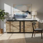 grand buffet en bois de manguier massif - Image 3