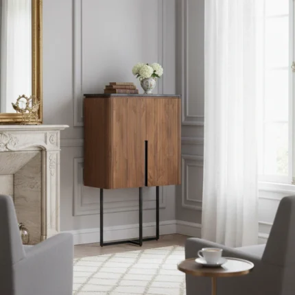 Buffet haut Priti en marbre noir