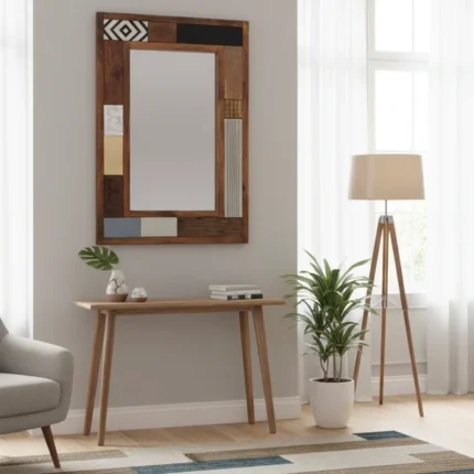 miroir en bois massif Bois