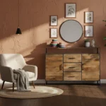 buffet 4 en manguier massif-Priti - Image 6