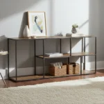 manguier massif de 16 mm, Solid Wooden Console Table - Priti