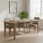 table de repas en manguier massif