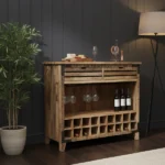 meuble bar en manguier massif