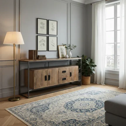 buffet industriel bois et métal