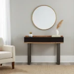 console 3 tiroirs en manguier