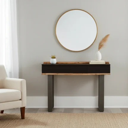 console 3 tiroirs en manguier