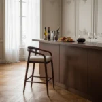 chaise de bar en bois de manguier Milo - Image 2