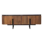 Meuble TV Priti en marbre noir-23 - Image 4