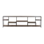 étagère basse industrielle en manguier - Image 5