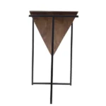 sellette Sirocco en bois de manguier et fer - Image 5