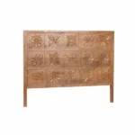 tête de lit sculptée en bois de - Image 2