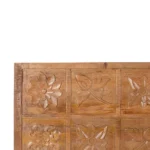 tête de lit sculptée en bois de - Image 3