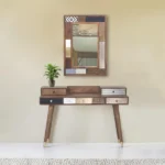 bureau 5 tiroirs en bois massif